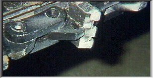 Detail of tungston tipped teeth Detail of tungston tipped teeth