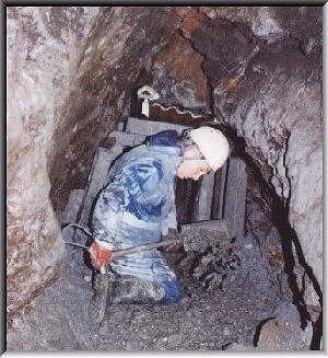 Steve Holding digging at Ritton Castle