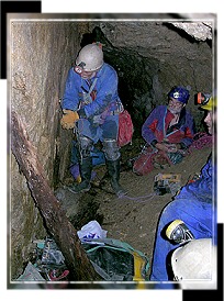 An underground training session