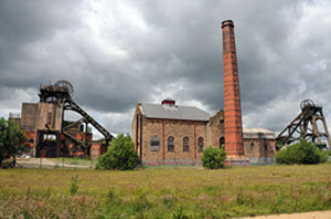 Pleasley Colliery, one of the sites opened to delegates on the Friday of the conference.