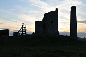 Sunset at Magpie mine during the Sunday evening Conference Barbeque.