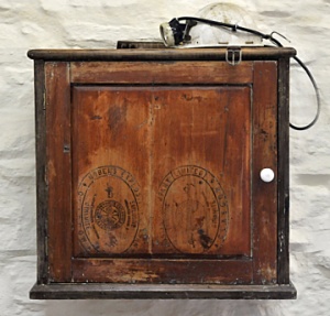 The refurbished Gritt Chapel cupboard.