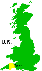 Location of Beer, UK