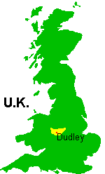 Location of Dudley, UK