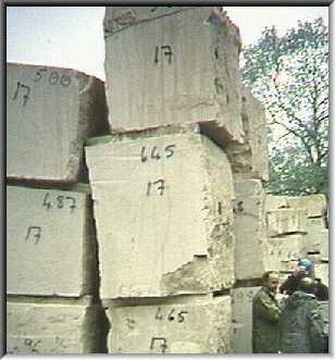 Bath Stone weathering at the mine