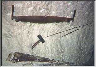 Hand tools at Beer Stone Mine, (c) KL