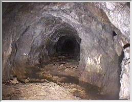 View along level toward Ovenpipe Shaft from Watson's Shaft landing
