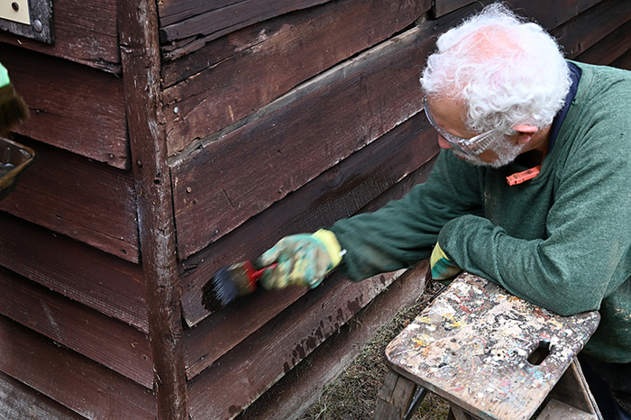 Black Tom engine house repairs