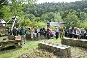 The crowd assembling for the opening of the new building, 31st August (Kelvin Lake - I.A.Recordings)