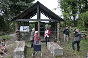 The crowd assembling for the opening of the new building, 31st August (Kelvin Lake - I.A.Recordings)