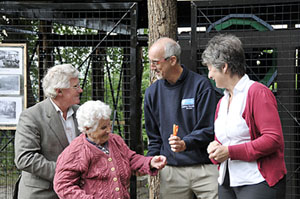 Mrs. Peggy Chidley at the opening ceremony, 31st August (Kelvin Lake - I.A.Recordings)