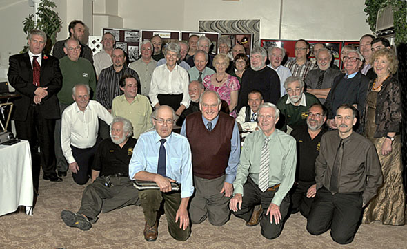 Club members past and present at the Wroxeter Dinner.