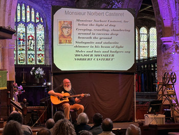 Peter Ryder singing his song